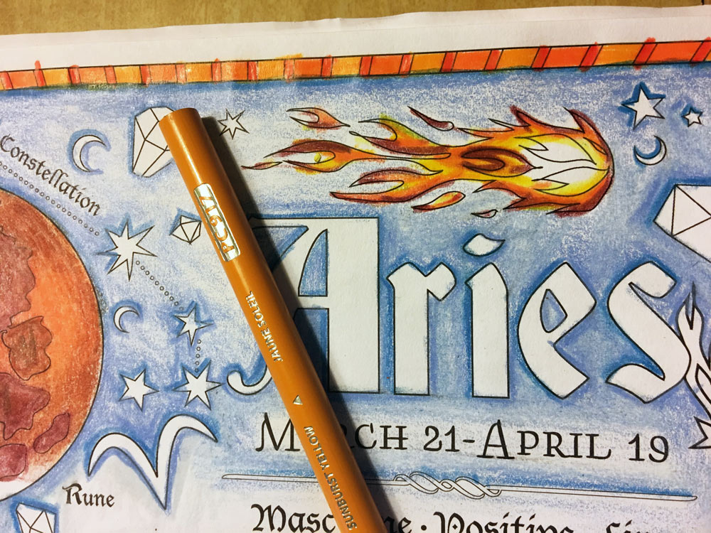 Fire Coloring Tutorial Colored Pencil