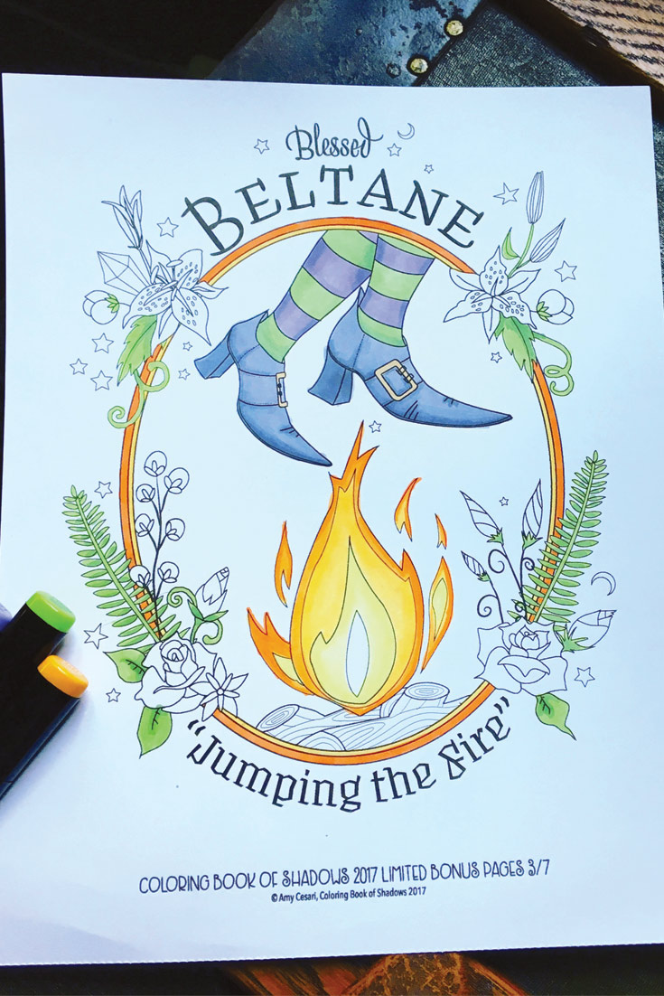 Beltane Coloring Page