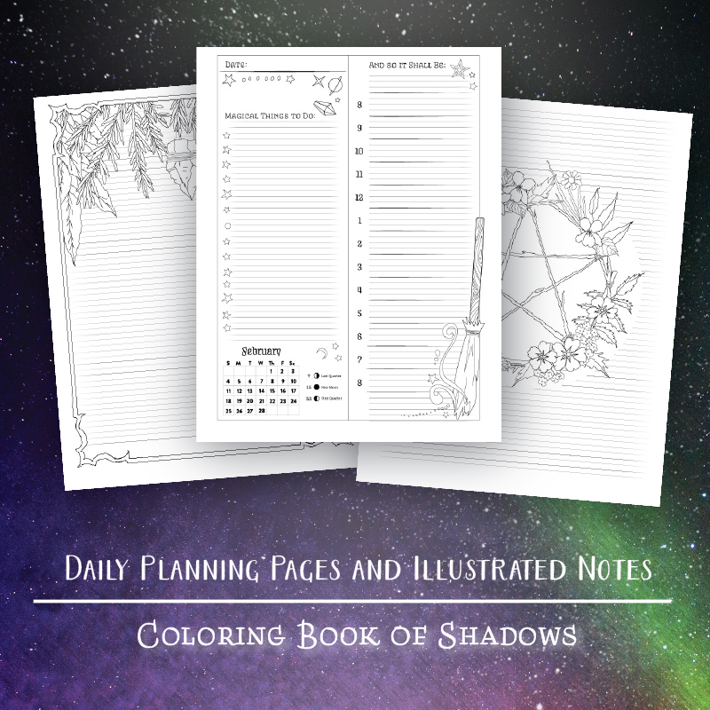 Planner for a Magical 2018 Printable PDF - Coloring Book ...