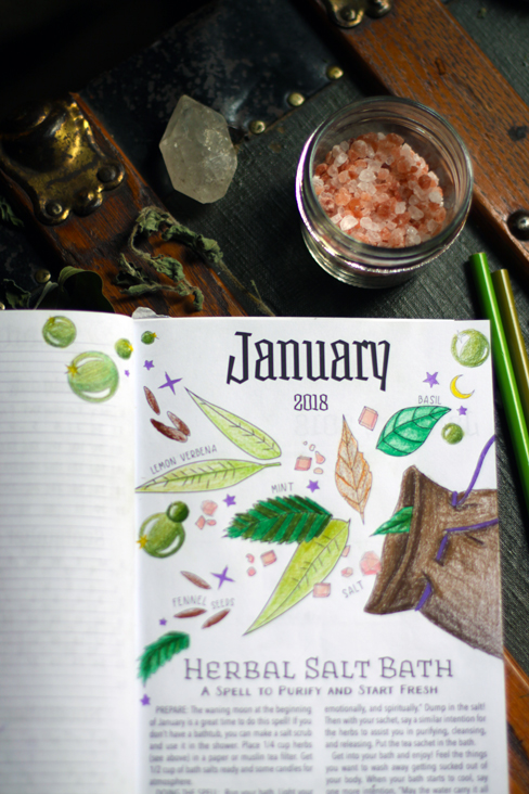 Planner for a Magical 2018 Witchy Coloring Book