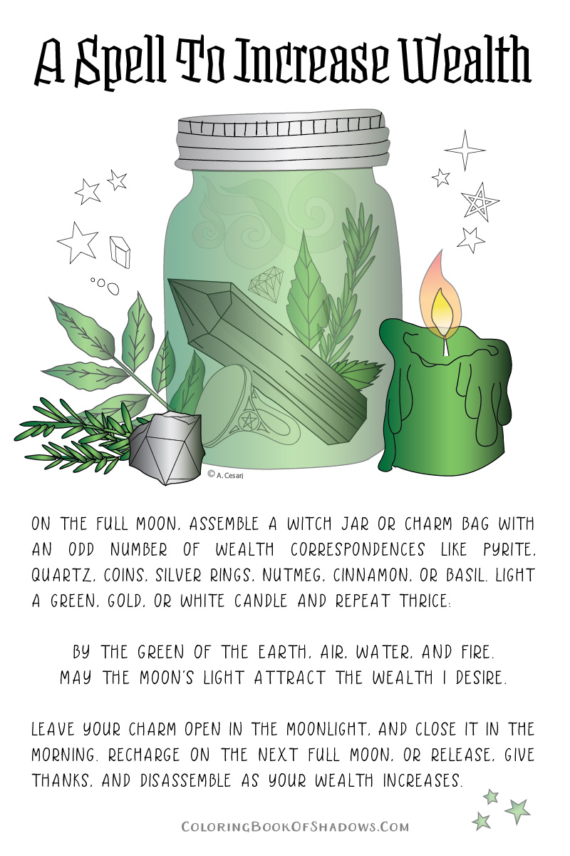  A Money Spell and witchcraft charm