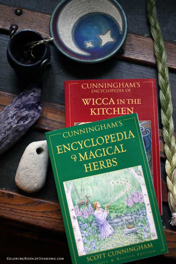 A few of my favorite witchcraft books, spell books, and other witchy things to read.