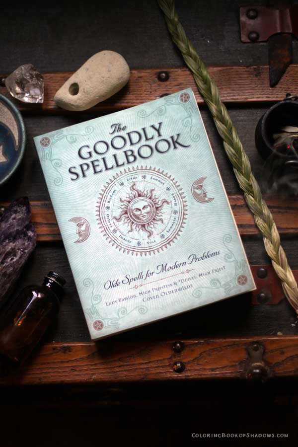 I love this book! The Goodly SpellBook by Lady Passion and Diuvei. Check out more of my favorite witchcraft books, spell books, and other witchy things to read.