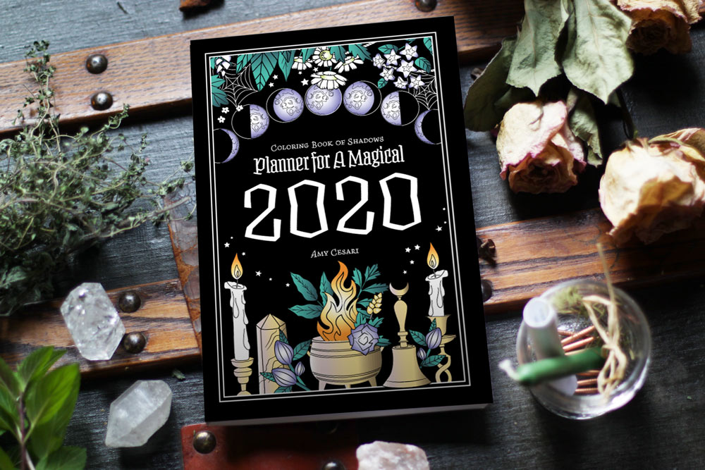 Coloring Book of Shadows: Planner for a Magical 2020 | Printable Grimoire Pages | Witchy Planners | Witchcraft Books