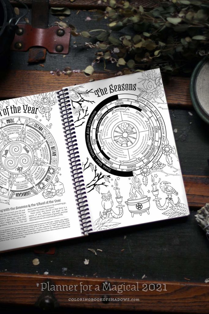 Planner for a Magical 2021 - Coloring Book of Shadows