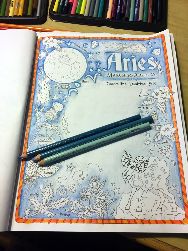Aries-Coloring-16 - Coloring Book of Shadows