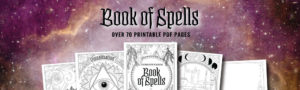 Book of Spells Printable Coloring Pages - Coloring Book of Shadows