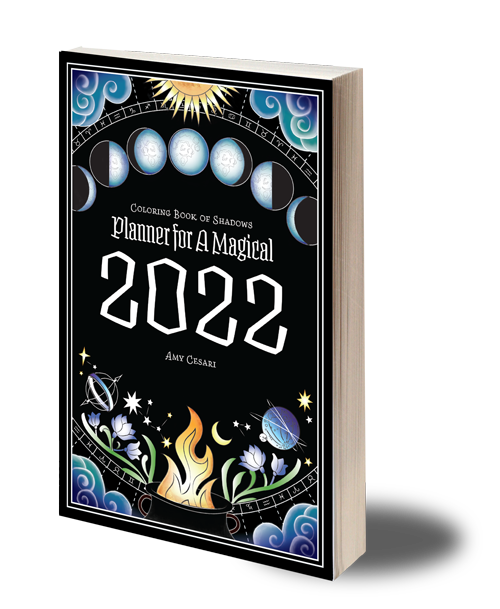 Coloring Book of Shadows: Planner for a Magical 2022