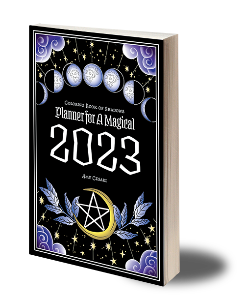 Coloring Book of Shadows: Planner for a Magical 2023 (Hardcover)